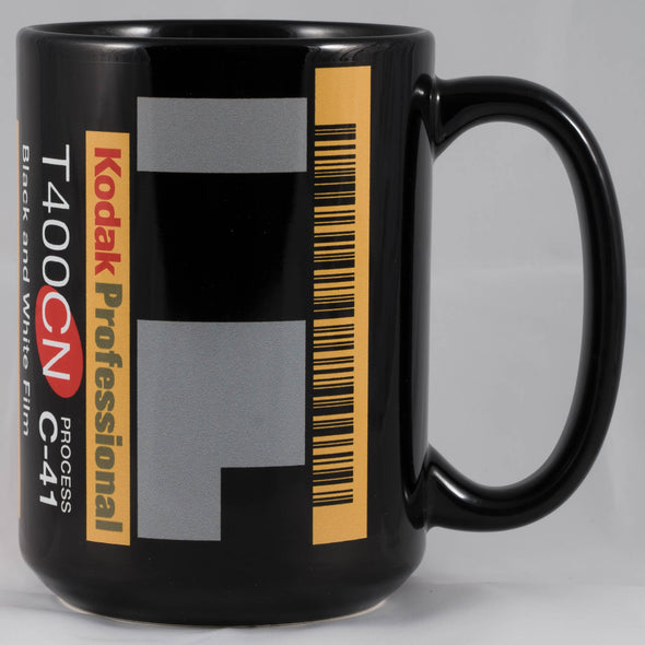 Kodak T400CN 15oz Black Mug – A Rare Tribute to a Cult-Favorite Chromogenic B&W Film