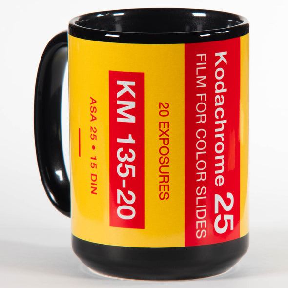 Kodachrome 25 70s Film 35mm 15oz Black Mug