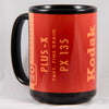 Kodak Plus-X  1960s 35mm Film 15oz Black Mug