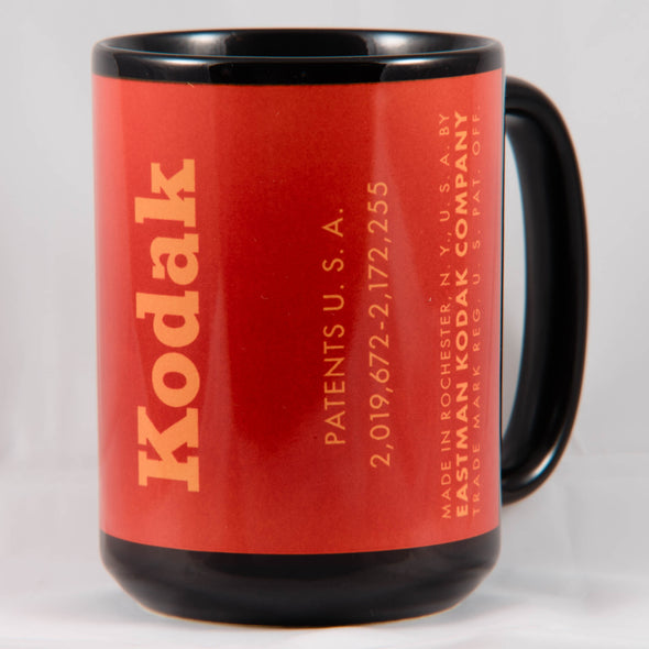 Kodak Plus-X  1960s 35mm Film 15oz Black Mug