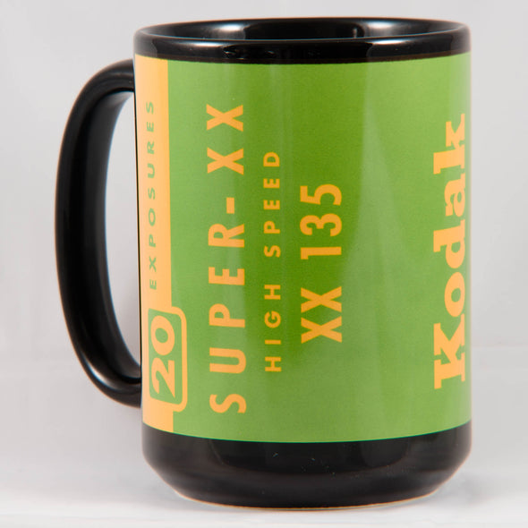 Kodak Super-XX 1960s 35mm Film 15oz Black Mug