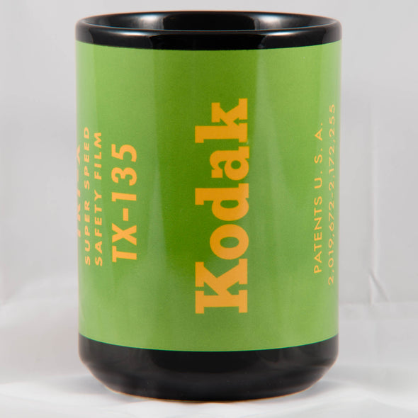 Kodak Tri-X 1960s 35mm Black & White Film Tribute 15oz Black Mug