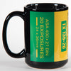 Kodak Tri-X 1970s 35mm Black & White Film Tribute 15oz Black Mug