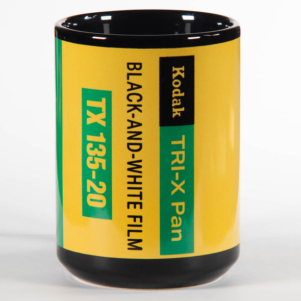 Kodak Tri-X 1970s 35mm Black & White Film Tribute 15oz Black Mug