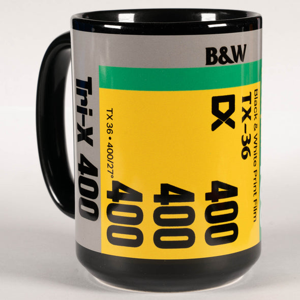 Kodak Tri-X 35mm Black & White Film Tribute 15oz Black Mug