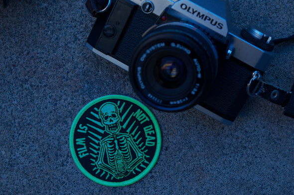 Film is Not Dead Version 1.5 Embroidered Glow In The Dark Patch