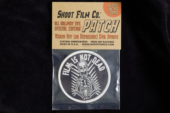 Film is Not Dead Embroidered Glow In The Dark Patch